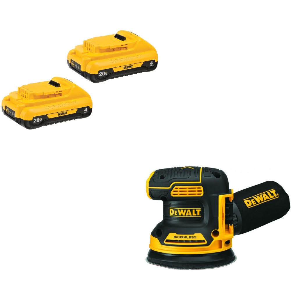 DeWalt DCB240-2 Battery Kit W/ FREE DCW210B Orbital Sander