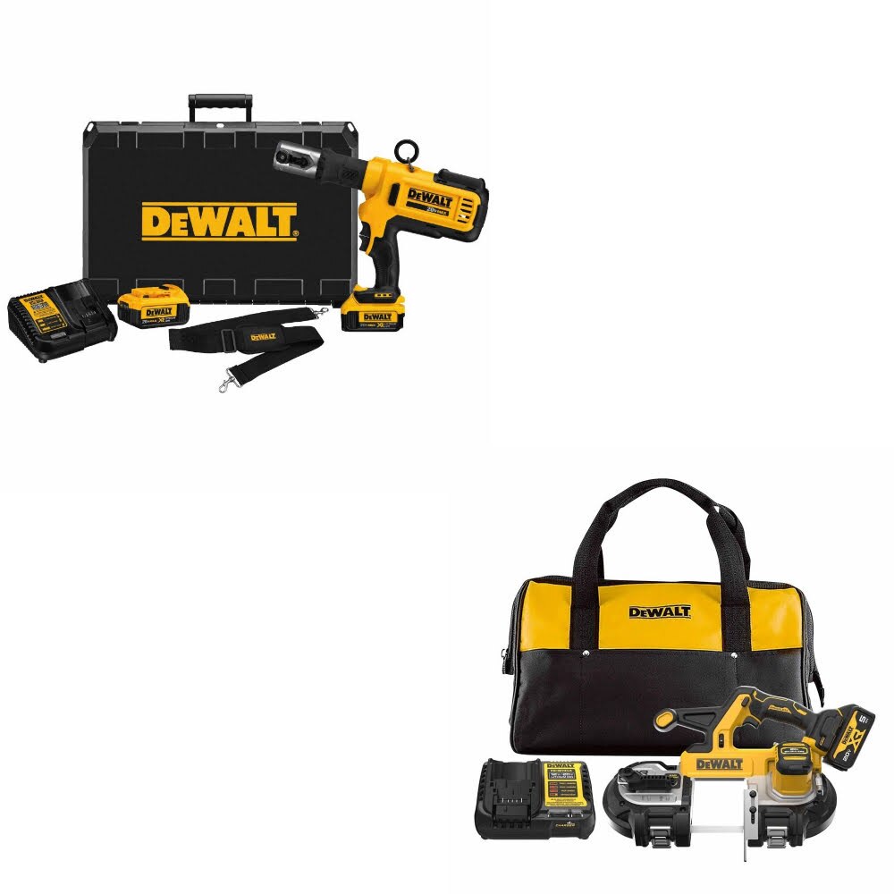 DeWalt DCE200M2 Crimping Tool Kit W/ FREE DCS378P1 Bandsaw Kit